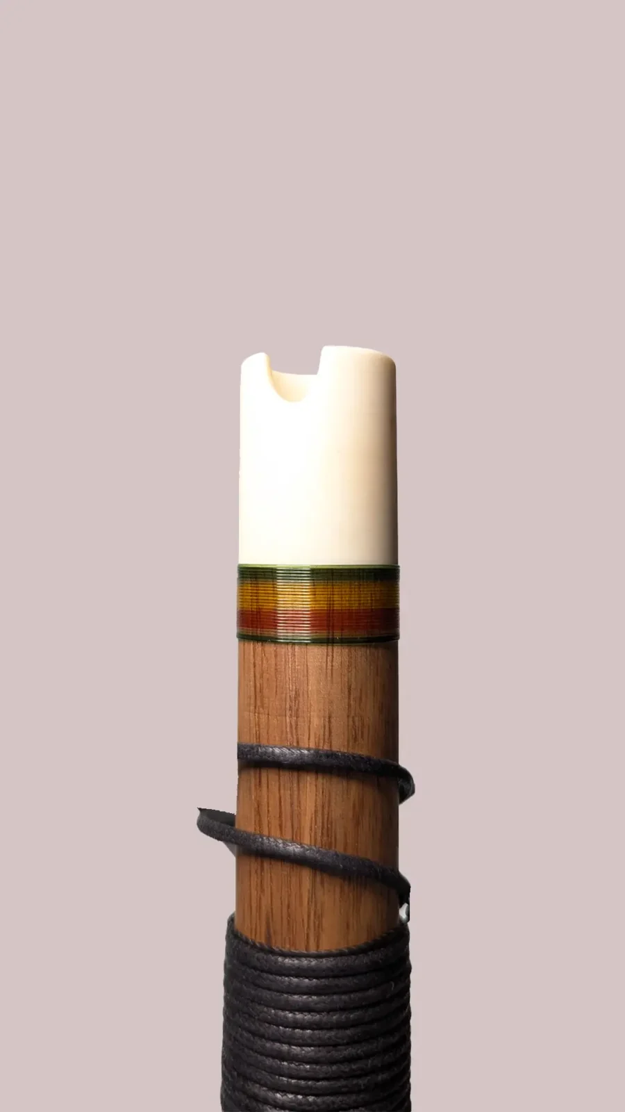 Quena Madera Bisel/Hueso